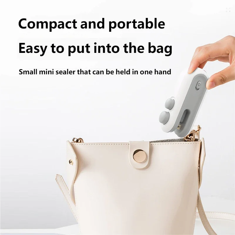 2 in 1 Mini bag sealer USB Rechargable